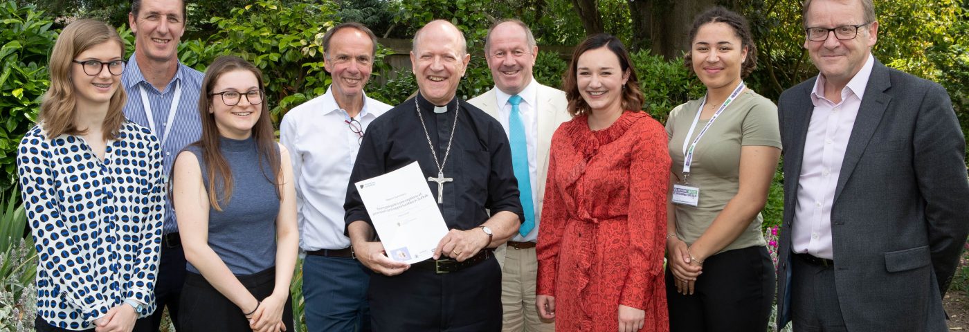 Bishop with eight representative of youth organisations